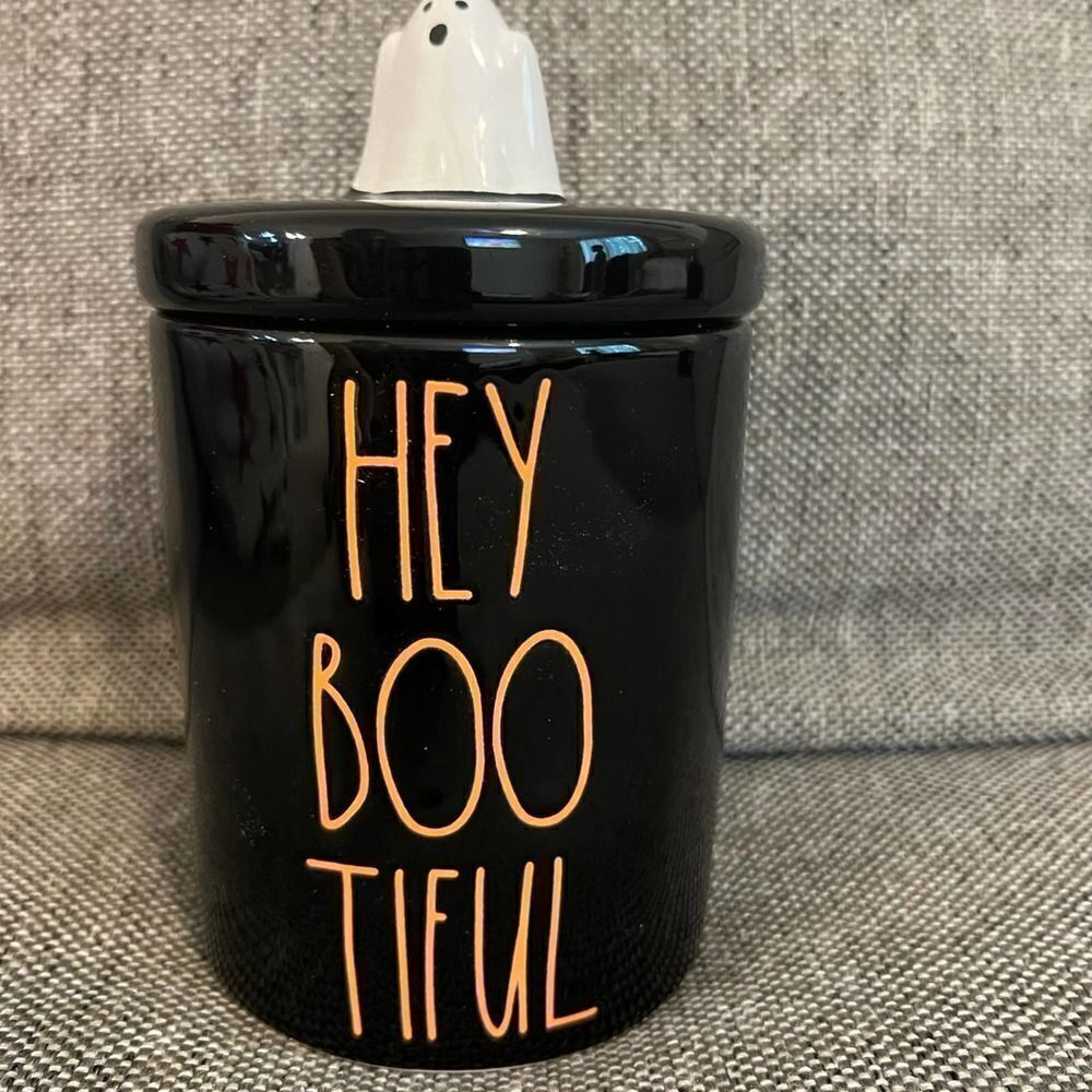 Rae Dunn Hey Boo Tiful Halloween Jar